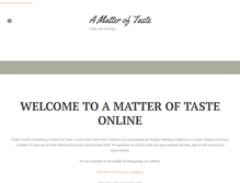 Tablet Screenshot of amatteroftasteonline.com